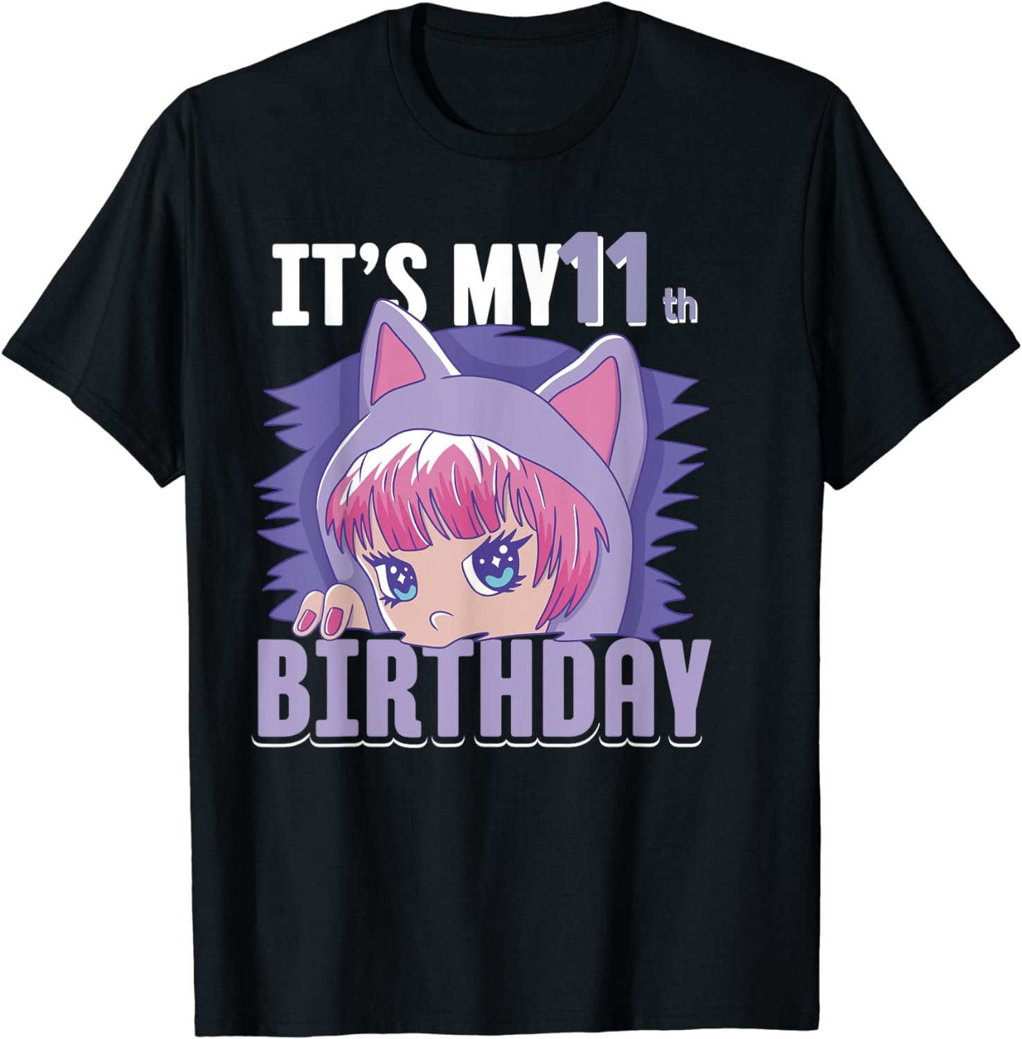 Anime Manga It&Acirc;&acute;s my 11 th Birthday Years Old 11 th Birthday T-Shirt