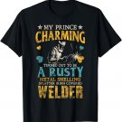 Welder Wife Mom Girlfriend Cute Funny Welding T-Shirt