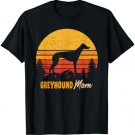 Greyhound Mom Mama Vintage Retro Dog Women Gift T-Shirt