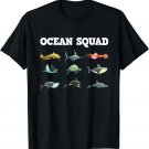 Cute Ocean Creatures Funny Sea Animals Fish Lover Gift Kids T-Shirt