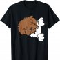 Cute Wirehaired Pointing Griffon Dog Peeking From Side T-Shirt