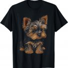 Cute Yorkshire Terrier Dog Graphic Tees Men Women Boys Girls T-Shirt