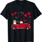 Valentines Day Beagle - Cute Beagle Dog Love Truck T-Shirt