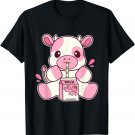 Aesthetic Kawaii Strawberry Cow Drinking Strawberry Milk T-Shirt