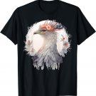 Cute Secretary Bird Flower Crown Floral Exotic Birds T-Shirt