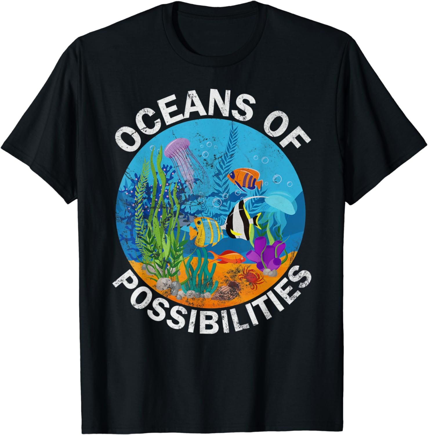Cute Oceans of Possibilities Summer Reading Sea Creatures T-Shirt