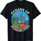 Cute Oceans of Possibilities Summer Reading Sea Creatures T-Shirt
