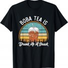 Boba Milk Tea Snacks Bubble Tea Tapioca Pearls Cute Boba Tea T-Shirt