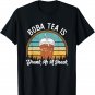 Boba Milk Tea Snacks Bubble Tea Tapioca Pearls Cute Boba Tea T-Shirt