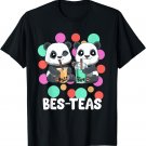Otaku Pandas Cute Boba Tea Bes-Teas T-Shirt