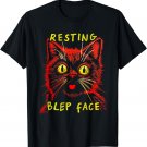 Resting Blep Face Cute Cat With Cute Blep Tongue T-Shirt