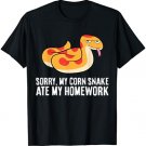 Corn Snake School Sorry My Corn Snake Ate My Homework T-Shirt