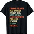 California National Parks Yosemite Death Valley Joshua Tree T-Shirt