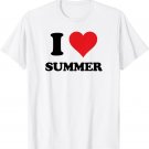 I Heart Summer First Name I Love Personalized Stuff T-Shirt