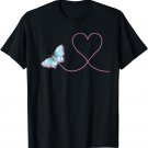 Butterfly & Heart | Cute Butterflies Valentines Day Gift T-Shirt
