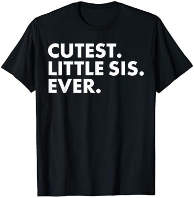 Cutest Little Sis Tshirt Little Sister Sorority Tee Shirt