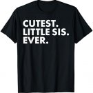 Cutest Little Sis Tshirt Little Sister Sorority Tee Shirt