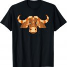Water Buffalo Cartoon Illustration Men Women Boys Or Girls T-Shirt