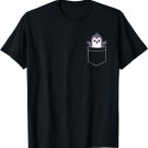 Penguin in Pocket | Cute Penguin Tee for Kids |Animal Pocket T-Shirt
