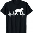 Bull Mastiff Heartbeat Dog Mom Dad Pet Gift T-Shirt