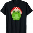Cute Frog With Mushroom Hat Cottagecore Aesthetic Kawaii T-Shirt