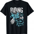 Riding Into 2 Dirt Bike Riding 2nd Birthday Boy Party Gift T-Shirt