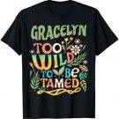 GRACELYN Name Cute Retro Girls Wildflower GRACELYN Name T-Shirt