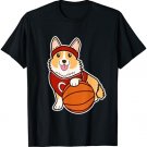 Funny Cute Corgi Basketball Player Lover Gift Corgis Owner T-Shirt