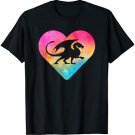 Women or Girls Dragon Tie Dye Watercolor T-Shirt