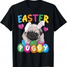 Easter Puggy Cute French Pug Puppy Easter Day Egg Hunting T-Shirt