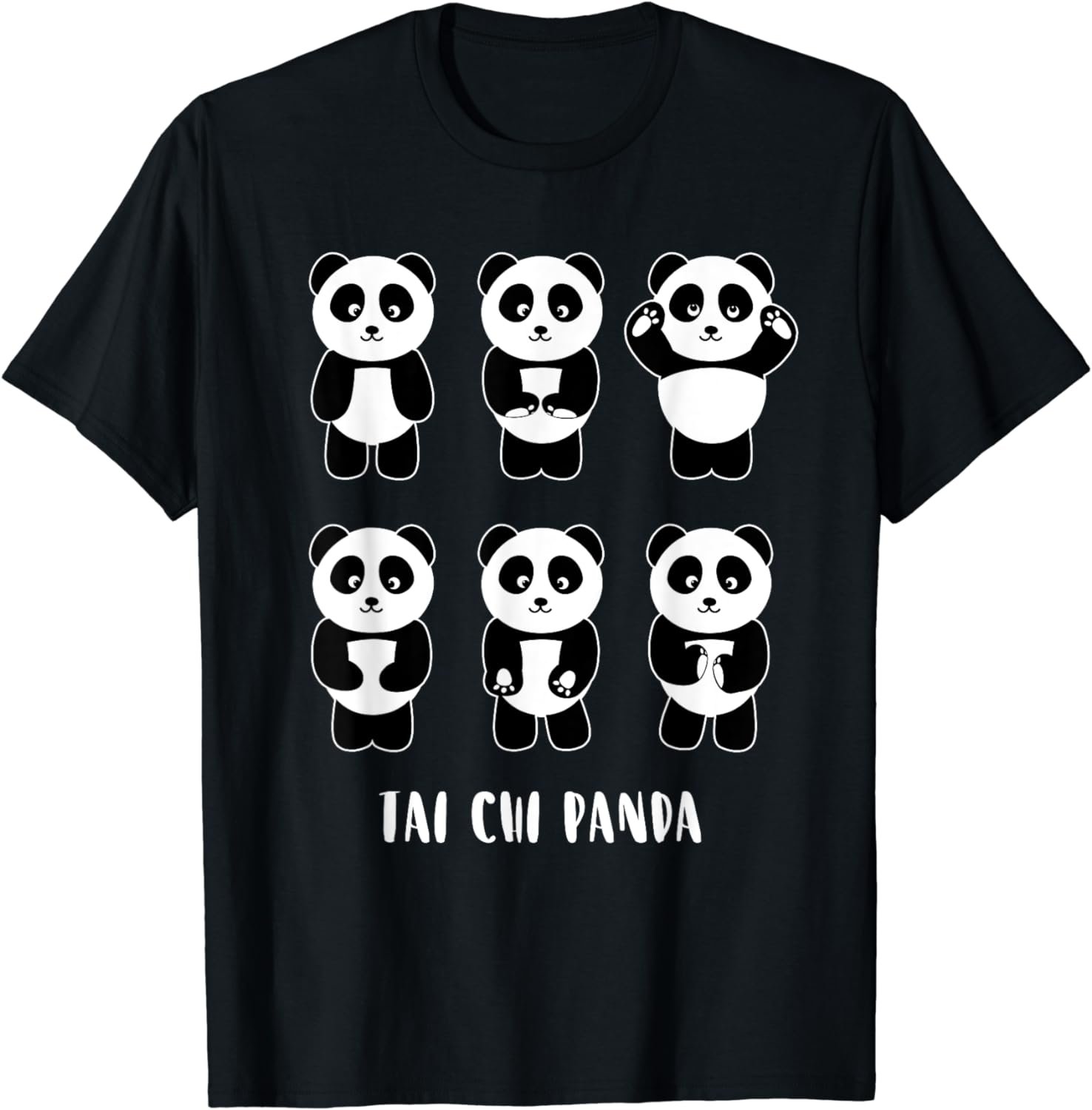 Cute Panda Tai Chi Martial Art Gift T-Shirt