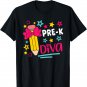 Pre-k Diva Girls Head Bow Star Student & Teacher Preschool T-Shirt