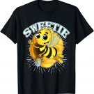 Cute Little Sweetie Bee Cartoon Bees Lovers Gift Sweet Honey T-Shirt