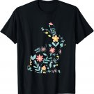 Cute Bunny With Bandana Heart Glasses Bubblegum Easter Day T-Shirt