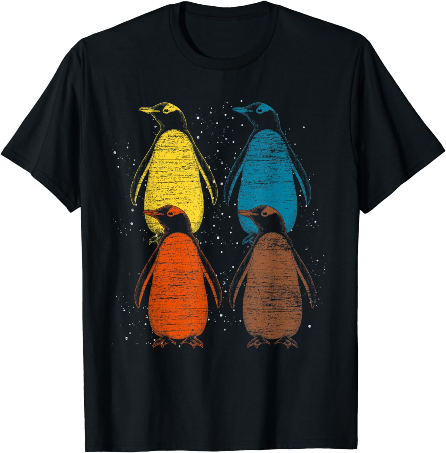 Retro Antarctic Animal Lover Zoo Keeper Gift Cute Penguin T-Shirt