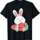 Cute Bunny Nurse Eggs Happy Easter Day Nursing T-Shirt