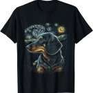 Dachshund Dog Starry Night Dogs Lover Gifts Graphic T-Shirt
