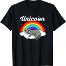 Sleepy Raccoon Unicoon Cute Magical Trash Panda Lovers T-Shirt