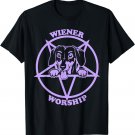 Wiener Worship Funny Cute Dachshund Dog T-Shirt