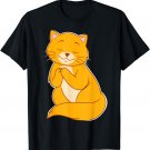 Cute Cat Praying To God - Funny Prayer Kitten T-Shirt