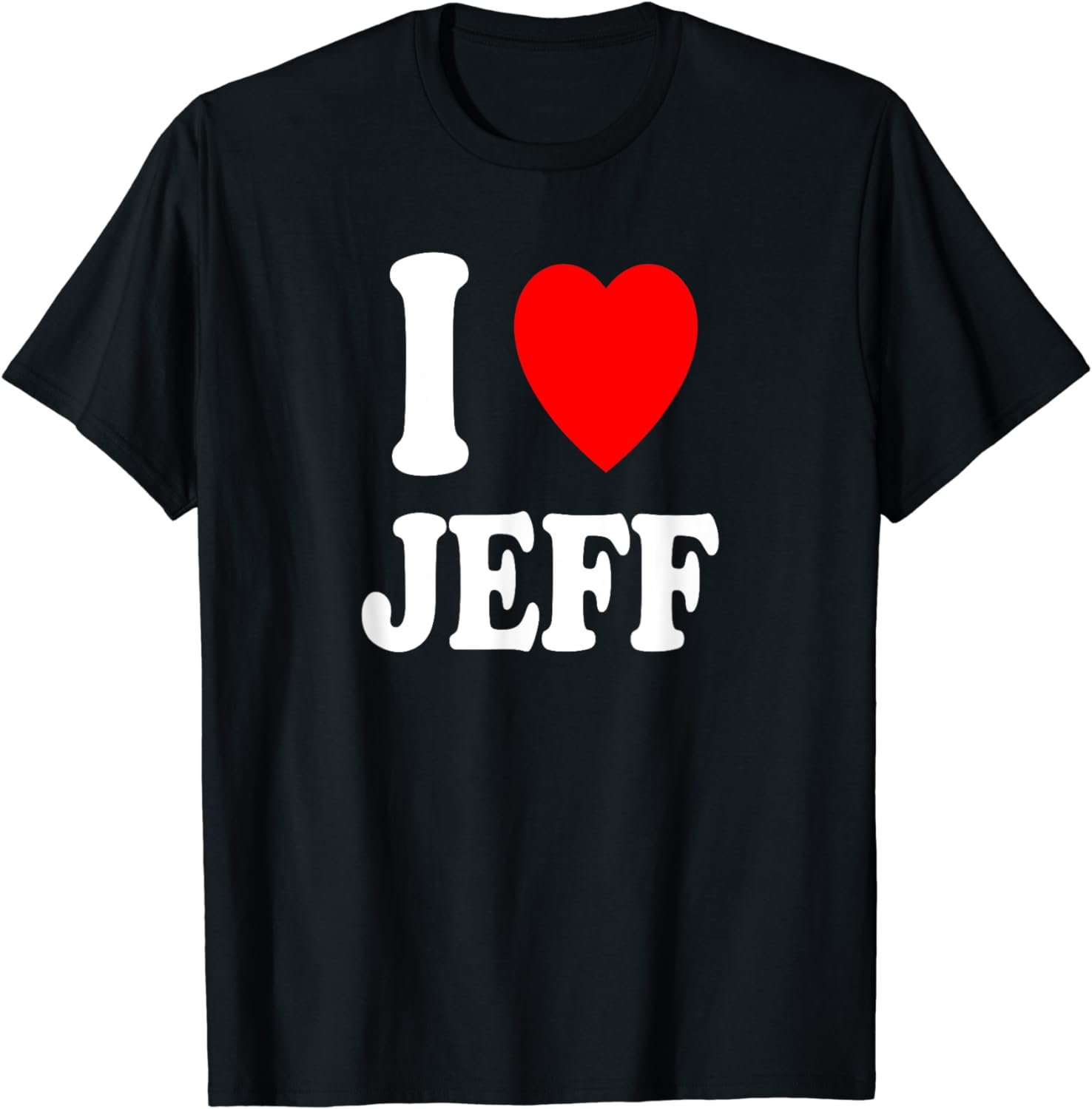 I Heart (Love) Jeff Cute Matching Couple Spouse T-Shirt