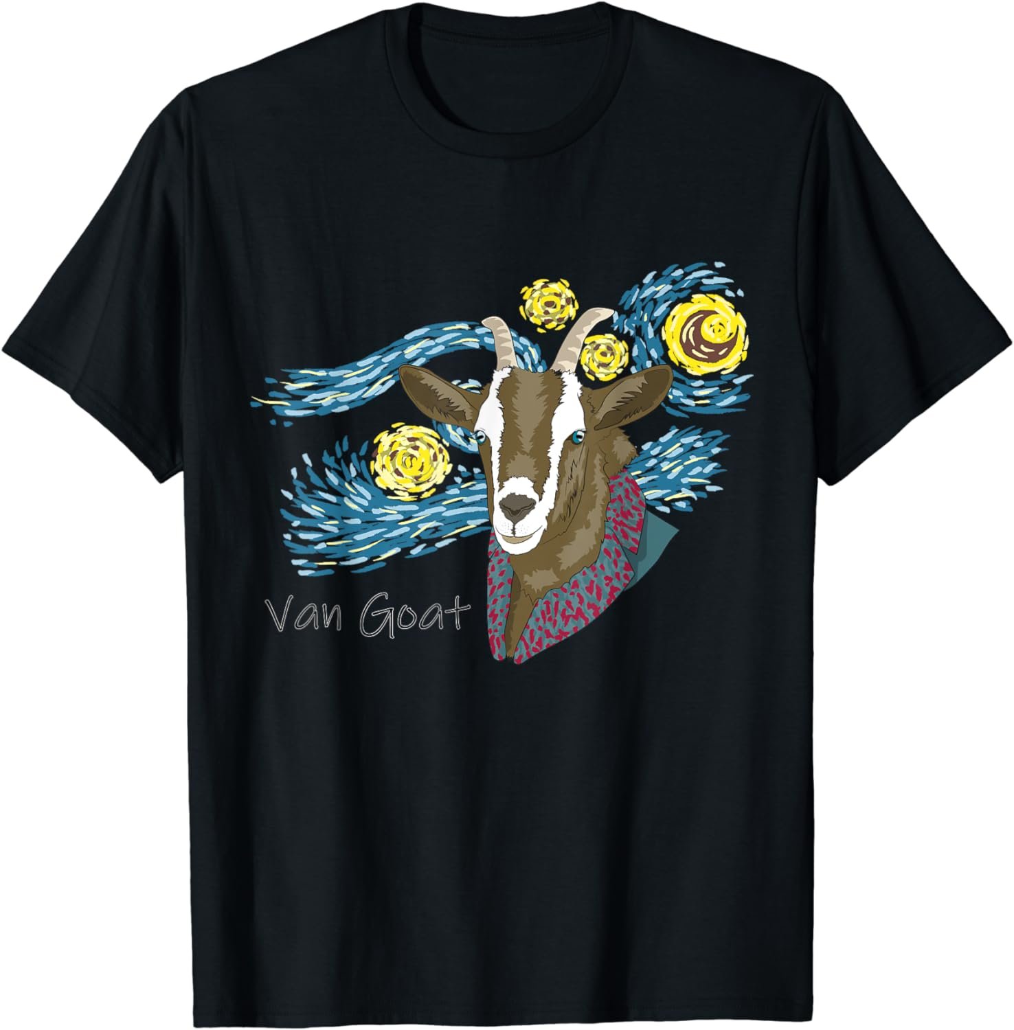 Funny Van Gogh t-shirt, van goat gift tshirt for artists