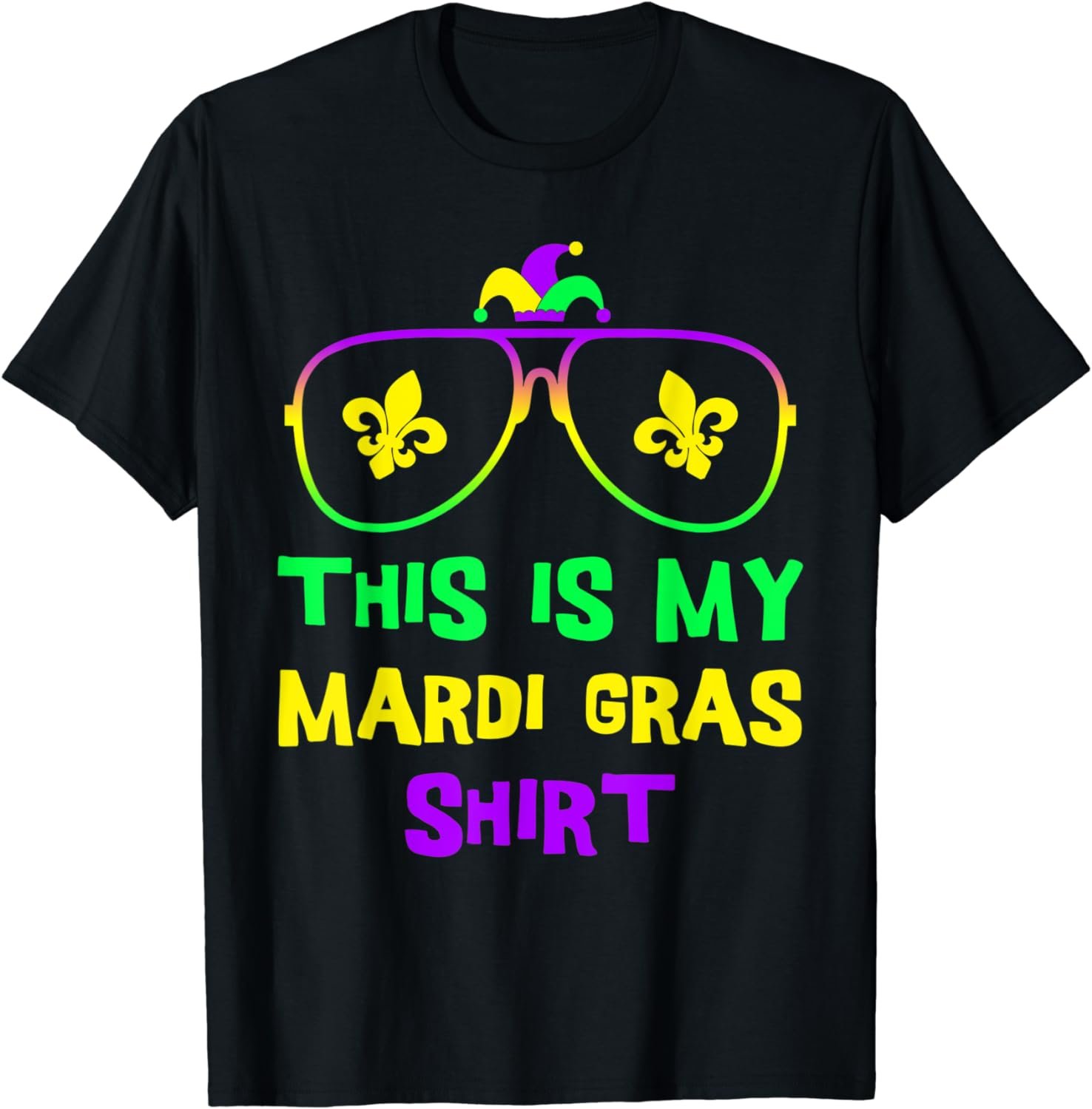 This Is My Mardi Gras Shirt Funny Outfit Men Women Kids T-Shirt