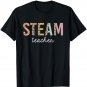 Leopard Steam Teacher Cute Back to School Supplies Women T-Shirt