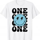 1st Birthday One Happy Dude Family Matching Bolt Eyes T-Shirt