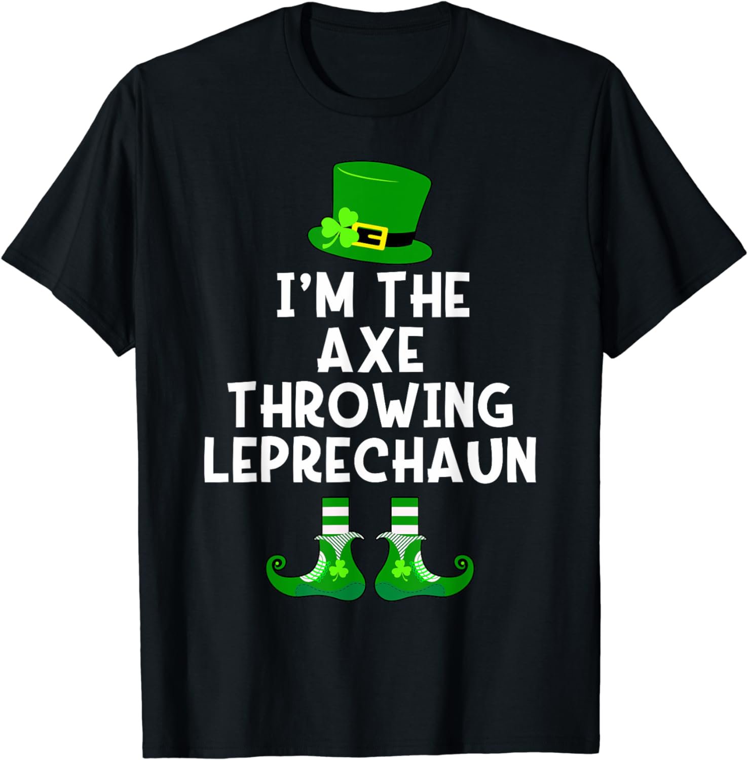 Axe Throwing Leprechaun T-shirt Funny St Patrick's Day Tee