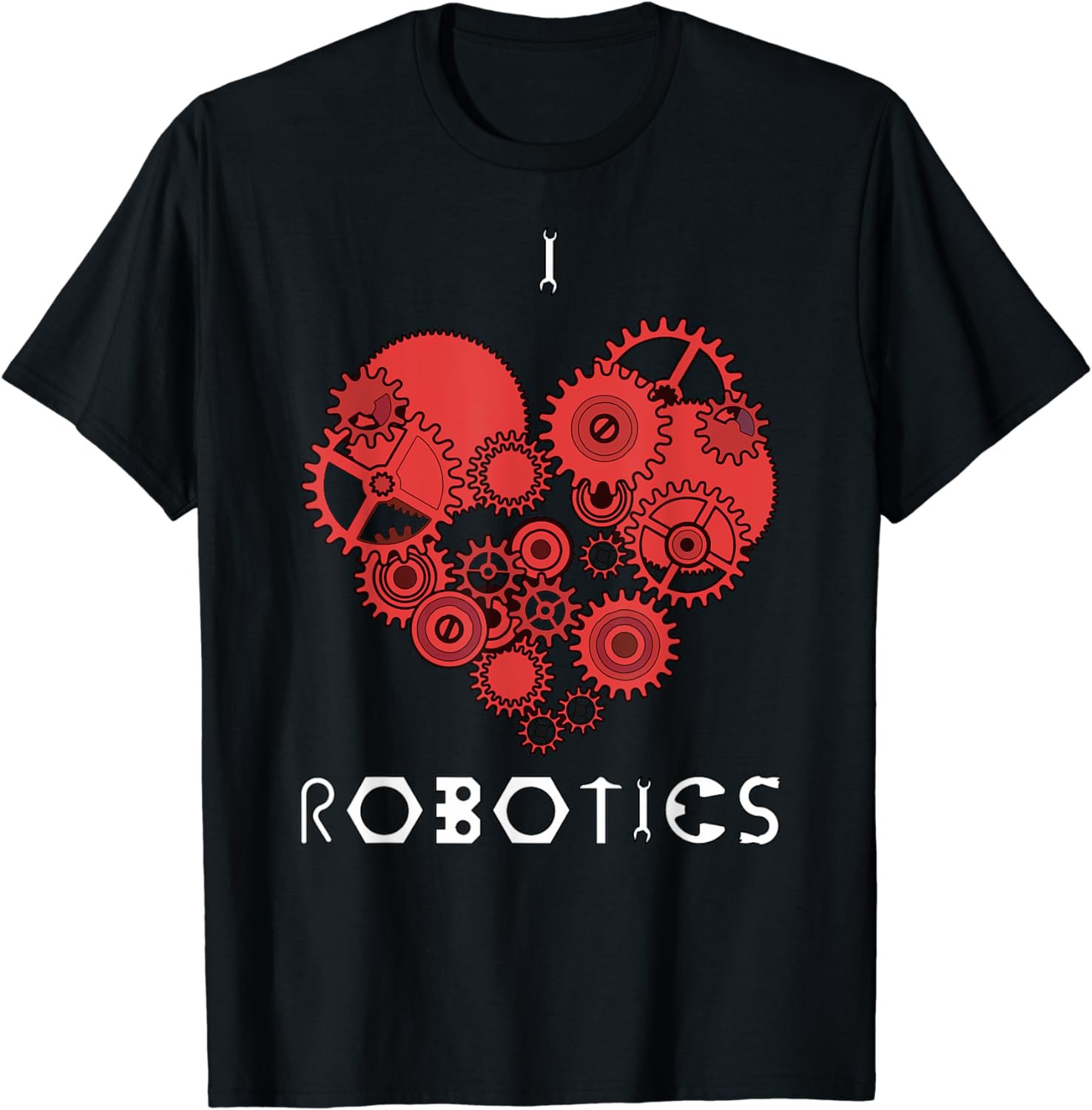 I heart (love) robotics t-shirt