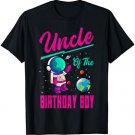 Uncle Of The Birthday Boy Space Party Planet Astronaut Bday T-Shirt