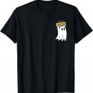Funny Retro Vintage Ghost Holding Radio Speaker Halloween T-Shirt