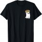 Funny Retro Vintage Ghost Holding Radio Speaker Halloween T-Shirt